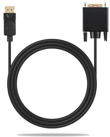 Wvxilyr 1,8 Metri Unidirezionale Cavo DisplayPort a DVI 1080P, Adattatore DP DVI, Cavo DisplayPort DVII Computer, Connettori Placcati in oro, Compatibile para Altri Monitor HD