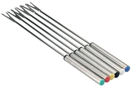 Lacor R71710 - Set 6 Pinchos /Tenedores Para fondue Inox - Multicolor
