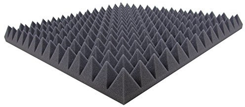 [Beskrivning av detta] Dibapur ® ?C B-produkt i testad kvalitet återigen till 50 % reducerat!! ???Pyramidskum antracit svart ?Akustiskt skumgummi innehåll:4 st. ca 50 x 50 x 5 cm ?Skumtyg i Noppskum