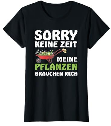 T-Shirt lustig Geschenk für Hobbygärtnerin meine Pflanzen T-Shirt