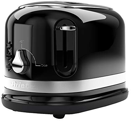 Ariete 0149B Moderna 2 Slice Toaster, Defrost, Heating & Cooking Function, Black
