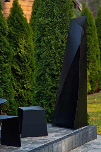 Mayaadi-Home Brasero de jardin - Colonne de jardin - Brasero de jardin - Fonction barbecue - Protection contre les étincelles - Pour cheminée - Résistant au feu