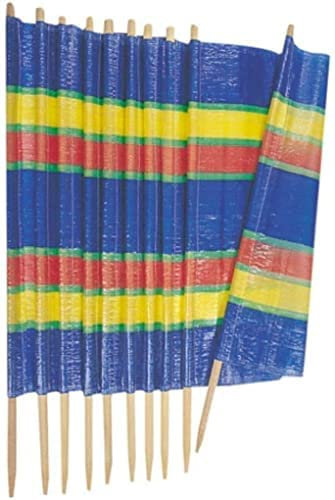 garden mile Coupe-vent de jardin robuste multicolore – Coupe-vent pour plage, caravane, abri de camping, vacances, pare-soleil – Grand brise-vent pour brise-vent (8 pôles, 462 cm x 120 cm)