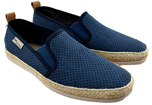 POTOMAC - Zapato de Lona con Plantilla Acolchada y elásticos Laterales 783570 Lona Hombre Color: Jeans Talla: 41