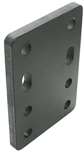 XIMPLIO Universelle Adapterplatte zur Höhenverstellung für 2-Loch 90mm AHK-Bock Flanschkugeln (4x45mm ohne Schraubenset, für 2 Loch 90mm AHK-Bock)