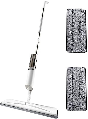 Spray Mop Limpiador de Suelos - Pulverizador de Suelos de Microfibra,Botella de Agua de Gran Capacidad, Escoba para Suelos Multifuncional con Pulverizador para Suelos