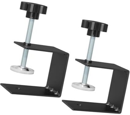 C-Clamps Heavy Duty, Universal C Clamp Cabinet Installation Clamps Cabinetry Cabinet Face Frame Clamps Woodworking Drill Hole Guide for Installing Frame of Cabinets (2 Packs)