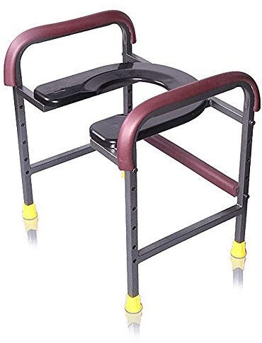 FFCJJD Vejia Toilettenstuhl, für ältere Menschen, Toilettenstuhl, Duschstuhl, multifunktional, bariatrischer Toilettensitz, schwangere Badewannenhocker mit Sicherheitsstahlrahmen, für Senioren