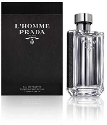Prada L'Homme For Men Eau De Toilette Spray, 3.4 Fluid Ounce