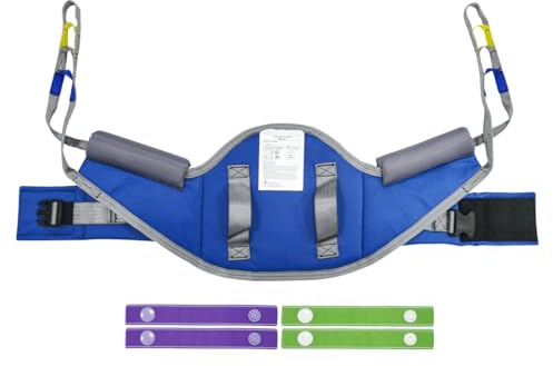 EZ Assistive Sit to Stand Lift Patient Aid Padded Sling and Stand Assist with Back Support,Patient Lift Sling Works with Most Mobility Aids & Equipment, SWF 500lb (Large)