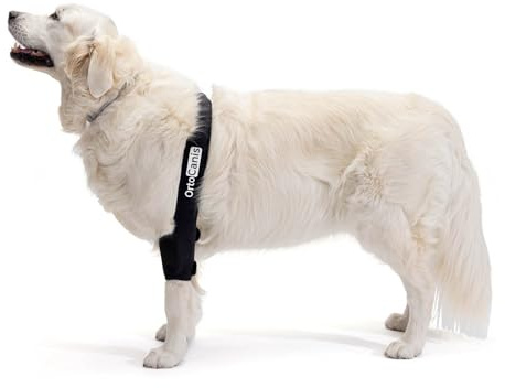 Ortocanis - Ellenbogenbandage für Hunde - Ellenbogenschoner für Bein - Bei Arthrose im Ellbogen - Hilft Schmerzen und Entzündungen zu reduzieren - Größe: L 20.6-25 cm