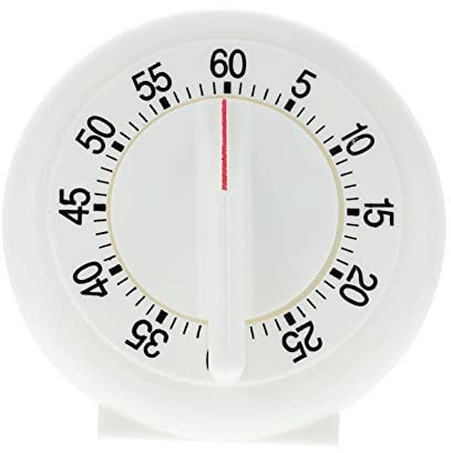 Garneck Timer Di Cottura Manuale Orologio Da Cucina Rotondo Con Sveglia Per Cuocere Friggere E Cuocere A Vapore Meccanismo Di Carica Facile