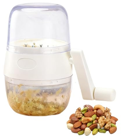 ZUZER Prensa de Ajos en Acero Inoxidable y Plástico, Picador de Ajo Manual Multiusos, Prensador de Ajos Ergonómico, Fácil de Limpiar y Antideslizante, Garlic Press para Cocina Diaria