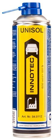INNOTEC Unisol 500 ml – Profi Industrie-Reiniger und Entfetter – entfernt Öl, Fett, Wachs, Harz, Kleber und Tintenreste – schnell wirkend und rückstandsfrei verdunstend – NSF K1 zertifiziert