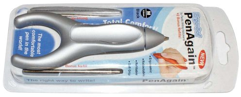 Ergo-Sof PenAgain penna med 2 bonuspåfyllningar – silver
