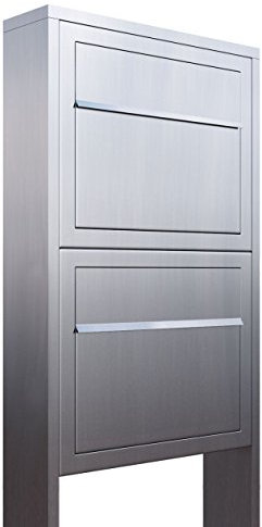 Briefkastenanlage, Design Briefkasten Elegance for Two Edelstahl - Bravios