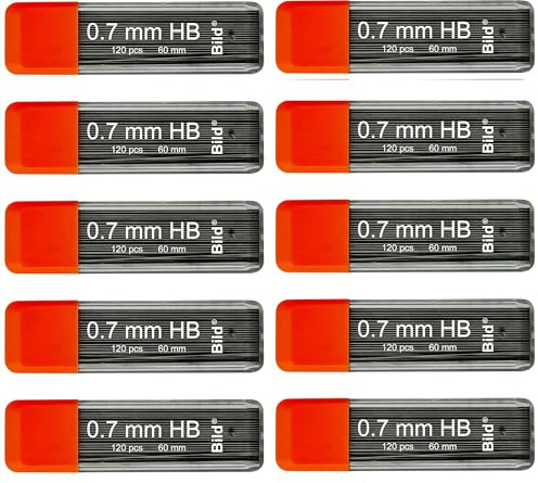 Bild 1200 Premium 0.7 mm Mechanical Pencil Lead Refills (HB Mega, 0.7 mm)