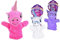 KandyToys Marioneta de Mano de Unicornio de Peluche Kandytoys, 3 Colores, 1 Color enviado al Azar