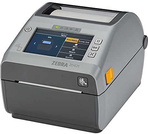 ZEBRA ZD621d Drucker mit Abreißkante - 300 DPI - Thermodirekt - 108 mm max. Druckbreite, BTLE, LAN, seriell (RS-232), USB, USB-Host Schnittstellen (ZD6A143-D0EF00EZ)