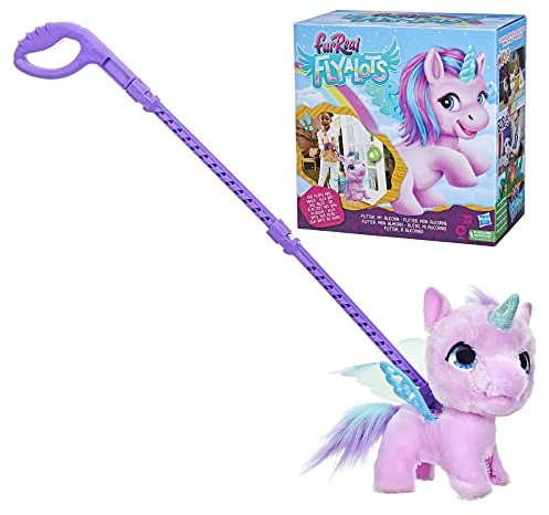 furReal Flyalots Flitter, Mein Alihorn, interaktives Spielzeug, Einhorn-Spielzeug, Animatronic Tierchen für Kinder ab 4