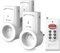 KYG Lot de 3 Prise Télécommandée Programmable, KYG Prise Domotique Sans Fil, Fonction All ON All OFF, 1 Télécommande et Deux Piles Incluses