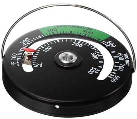 Tanxier Kaminofen-Thermometer,Backofen Herd Temperatur Top Thermometer - Kaminzubehör für Kaminöfen und Pelletöfen