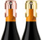 2PCS Tapón Estanco con Fijación Metálica para Botellas De Vino Y Champán, Tapon Botella Cava De Acero Inoxidable, Tapon Vino, Cierre De Silicona, Ideal para Preservar La Frescura del Vino Y El Cava