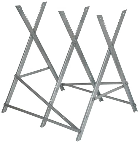 Original Einhell Caballete para motosierra (accesorio adecuado para trabajar con motosierras, capacidad de carga máxima de 200 kg, para troncos de árboles de hasta Ø 300 mm, grosor del perfil 2,5 mm)