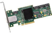 LSI LOGIC LSI LSI00193 Host Bus Adapter Kit (8-Port, 8X PCIe 2.0, 4X SATA, 4X Mini-SAS, RAID 0/1/1E/10/JBOD)