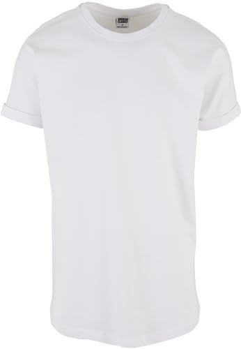 Urban Classics herr T-shirt Turnup, Vit, XL