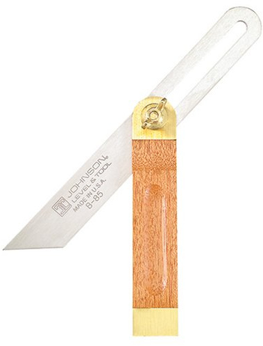 Johnson Level & Tool B85 8-Inch Hardwood Sliding T-Bevel