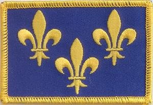 Patch zum Aufbügeln oder Aufnähen : Fleur de Lis