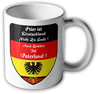DDR Motto Tasse Grenze Wappen Abziechen Symbol Fahne Flagge Kaffeebecher#30524