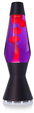 Mathmos Lampada lava Astro Nero | Inventori britannici dell’icona di design del 1963 | Lampada lava Viola/Rossa fatta a mano in Gran Bretagna secondo rigorosi standard di sicurezza