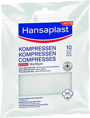 HANSAPLAST Kompressen steril 10x10 cm