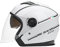 LIONCIANO Motorradhelm mit Doppelvisier, Jethelm Jet-Helm Roller-Helm Scooter-Helm Moped Mofa-Helm Chopper Retro Vespa Vintage Jethelme(Weiß