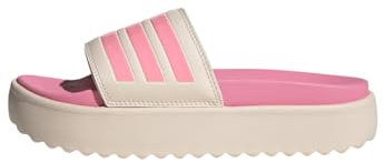 adidas Adilette Platform, Diapositive Donna, Wonder Quartz/Beam Pink/Taupe Met, 43 EU