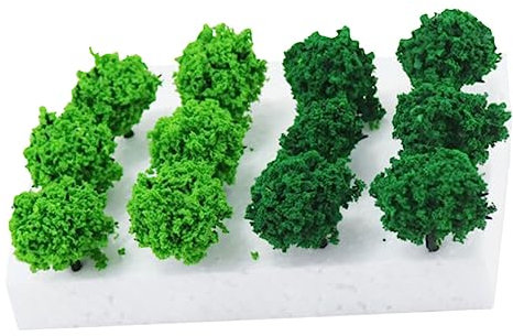 Artificial Plants 1 boîte arbustes simulés Bonsai Plant Plants Static Grass Applicator Arbuste Ornement Supplies Mélange Flowers