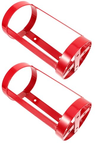 SOIMISS 2 Pièces Support Extincteur Portable Métal Renforcé Cadre de Fixation Robuste pour Extincteurs Montage pour Voiture Camping-Car Camion et Maison Lot