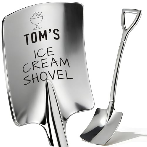 Personalised Ice Cream Scoops Engraved Stainless Steel Ice Cram Shovel for Ice Cream Lover Personalised Gifts for Dad Grandad Women Girlfriend Boyfriend Fathers Day Birthday Christmas (Design 6)