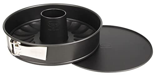 Dr. Oetker Tradition Tortiera apribile 2 Fondi, Acciaio, Nero, 26 cm