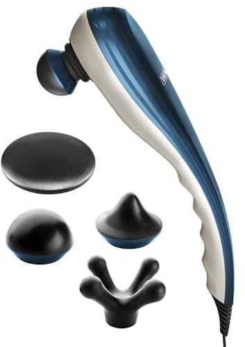Wahl Deep Tissue Corded Long Handle Percussion Massager, Handheld Therapy with Variable Intensity to Relieve Pain in the Back, Neck, Shoulders, Muscles, & Legs, FSA Eligible, Model 4290-300