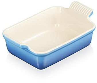 Le Creuset Heritage Rechteckige Auflaufform, Steinzeug, 19 cm, 1.1 Liter, Marseille