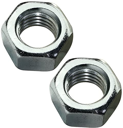 AERZETIX - C45719 - Lot de 2 - Écrous Hexagonaux 6 Pans - Pièces Métalliques/Détachées/Serrage/Assemblage - en Acier Zingué - Filetage M18 Métrique Femelle - Bricolage - Couleur Argent