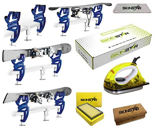 SkinStar Skiwax Starter Set Naturalwax 24 Hours Skispanner Skiwachs 6- teilig