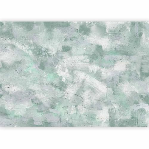 murando PREMIUM Fotomurales Abstracto 150x105 cm Papel pintado tejido no tejido Decoración de Pared decorativos Murales moderna de Diseno Fotográfico Concrete Manchas Gris Verde Claro f-A-0901-a-a