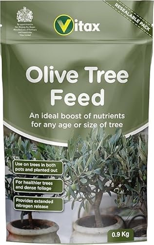 Vitax Olive Tree Feed – Organic-Based Fertilizer for Healthy Growth, Dense Foliage, Strong Roots & Enhanced Fruiting in Potted or Garden Olive Trees