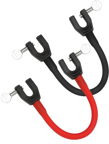 Infreecs 2 connettori a punta per sci per bambini e principianti, connettore portatile per la regolazione della velocità, attrezzatura per lo sci per lo snowboard (nero, rosso)