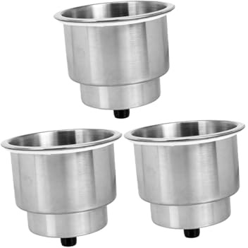 VALICLUD 3 Portavasos De Acero Inoxidable para Autocaravana Portavasos para Barco