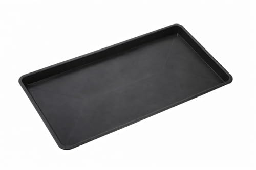 Easy Act Anzuchtschale ungelocht 79 x 40 x 5 cm, schwarz, Kunststoff Pflanzschale Saatschale für Samen und Jungpflanzen